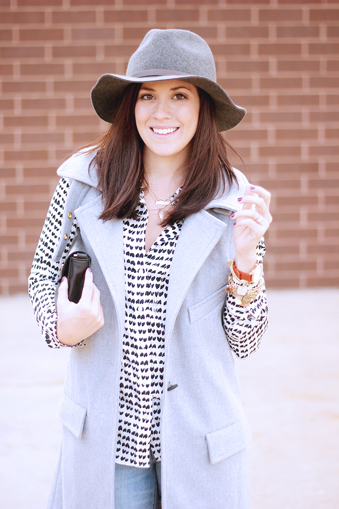 My Style: JOA Sleeveless Grey Coat - The Brunette One
